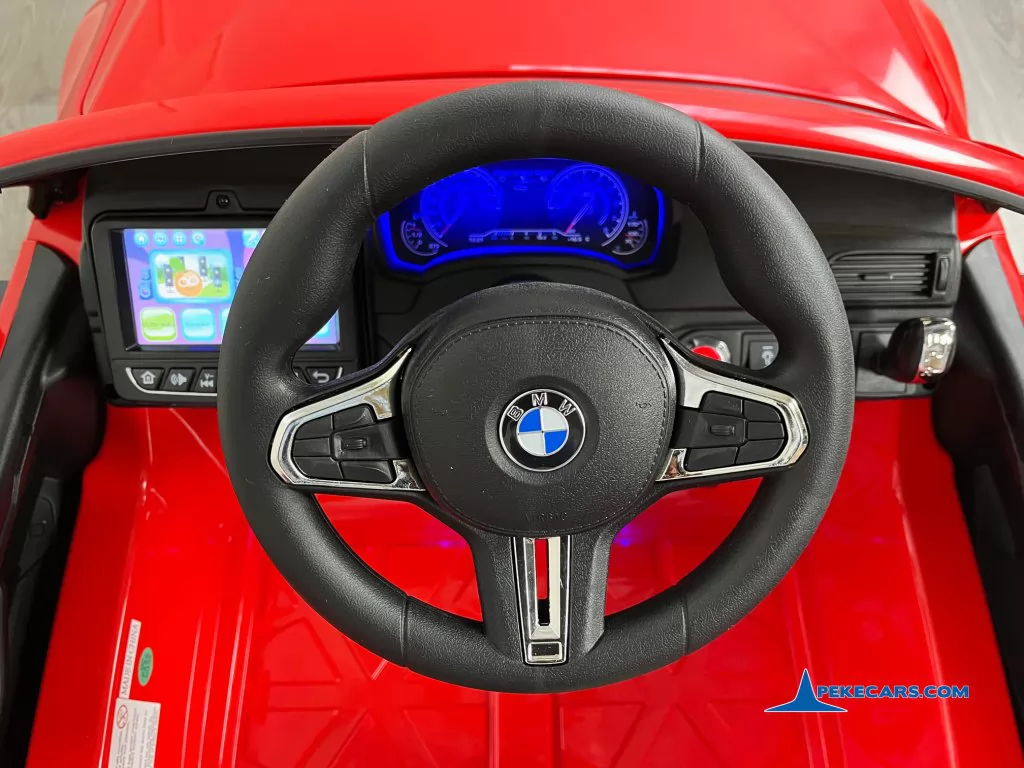 bmw m5 mp4 rojo coches para niños volante
