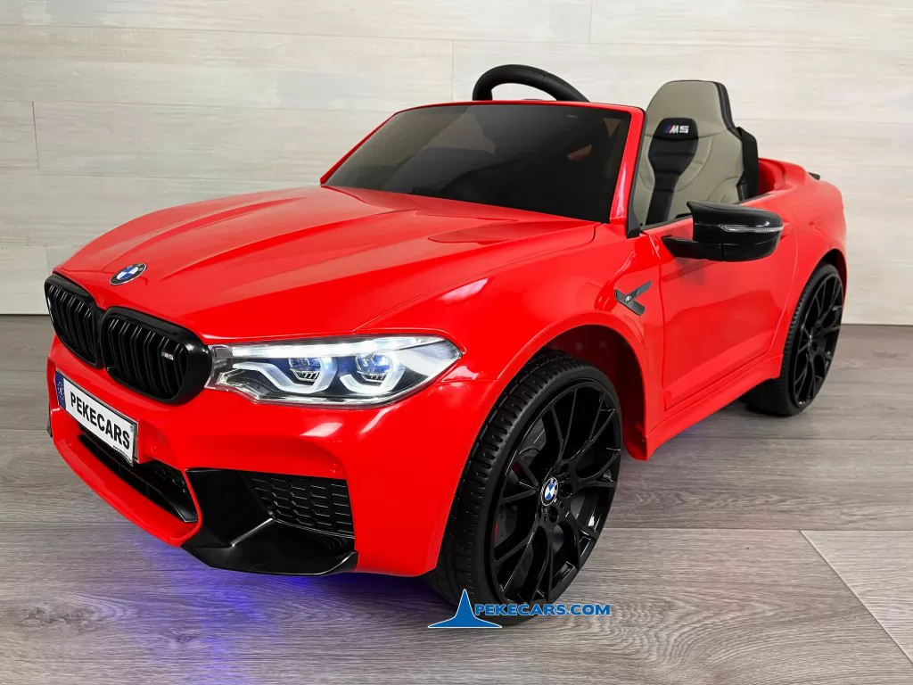 coche electrico niños bmw m5 mp4 rojo frente derecha