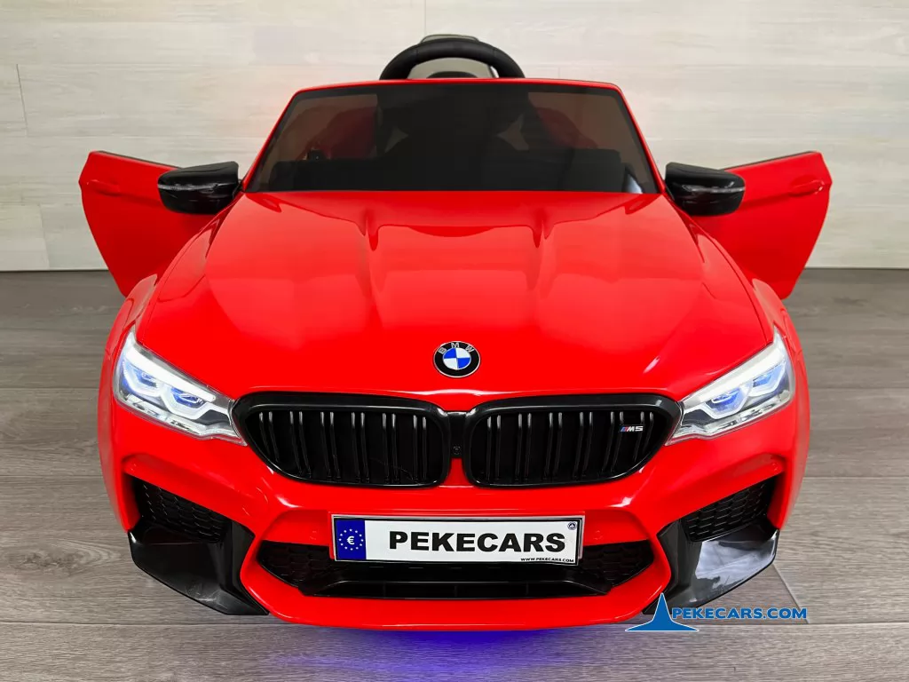 coches electricos para niños bmw m5 mp4 rojo frente puertas abiertas