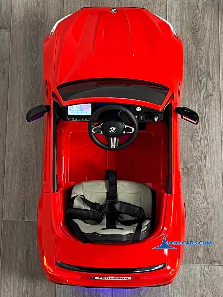 bmw m5 mp4 rojo coches electricos para niños vista cenital