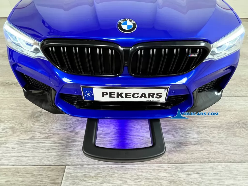 bmw m5 mp4 azul metalizado coches electricos niños asa agarre