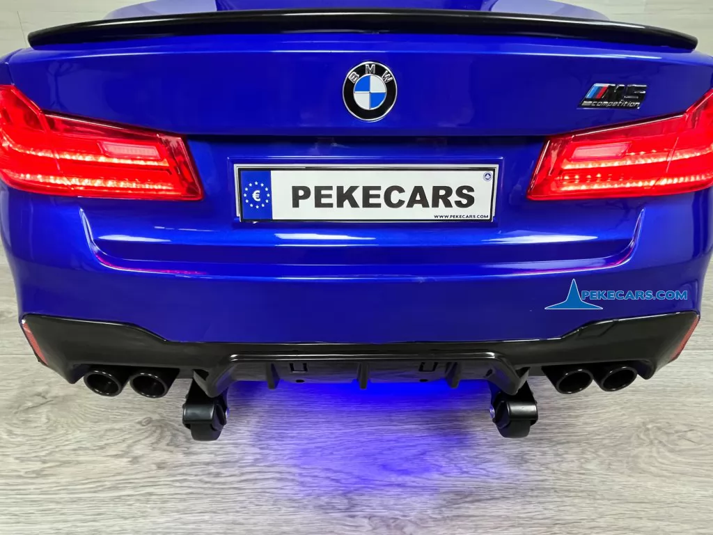 bmw m5 mp4 azul metalizado coches electricos para niños vistra trasera