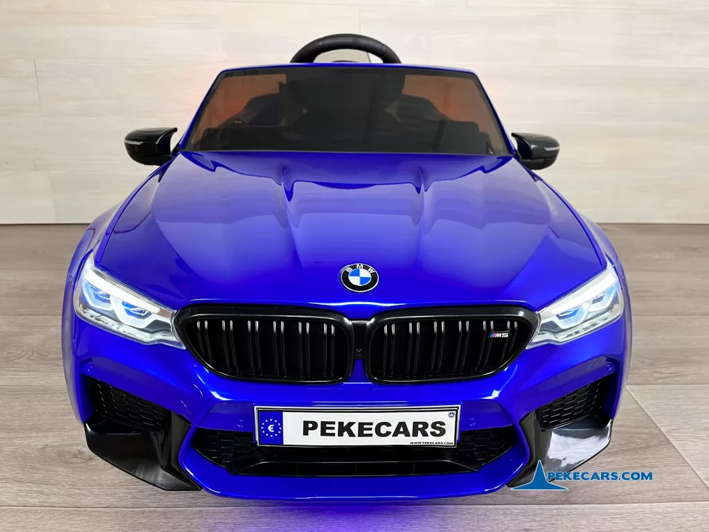 coches electricos niños bmw m5 mp4 azul metalizado vista frente