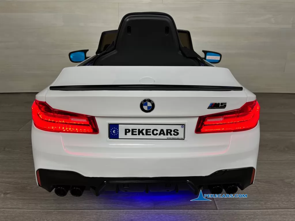 bmw m5 mp4 blanco coche electrico niños