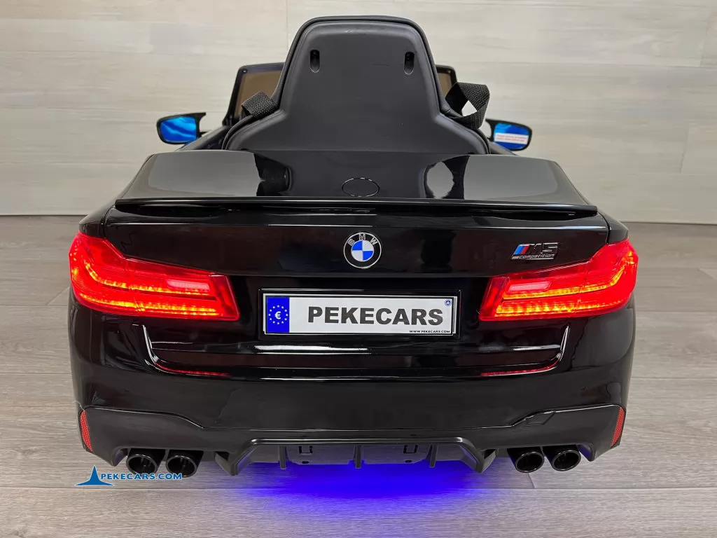 bmw m5 mp4 negro metalizado coche electrico niños