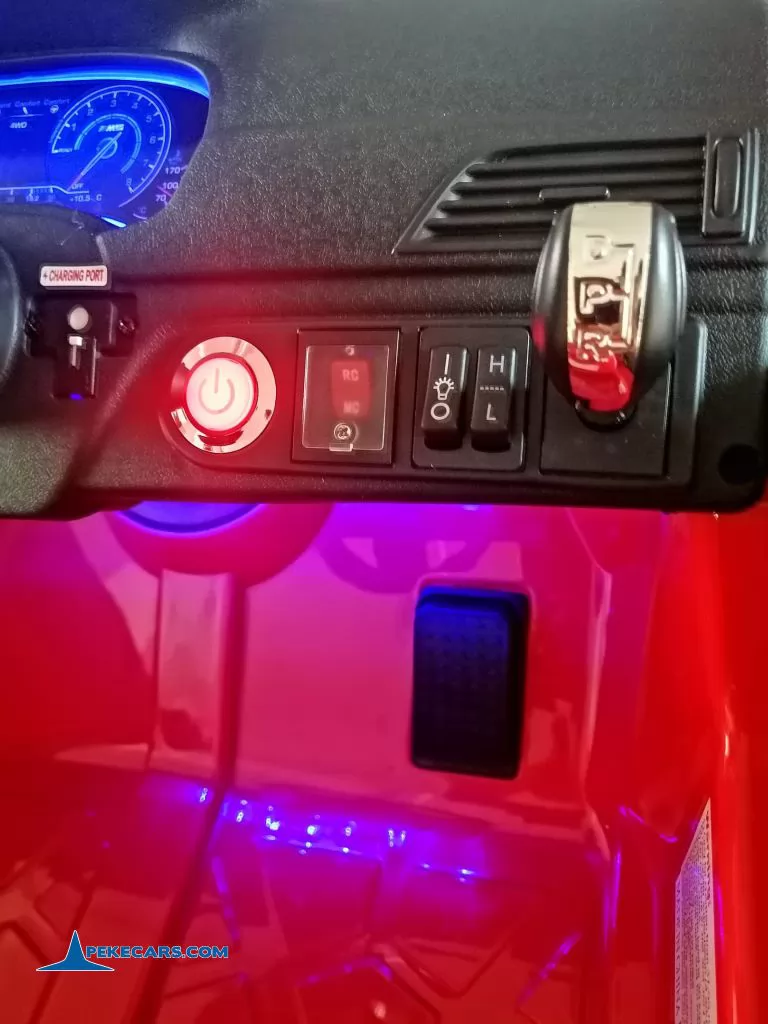 bmw m5 mp4 rojo coches para niños botonera
