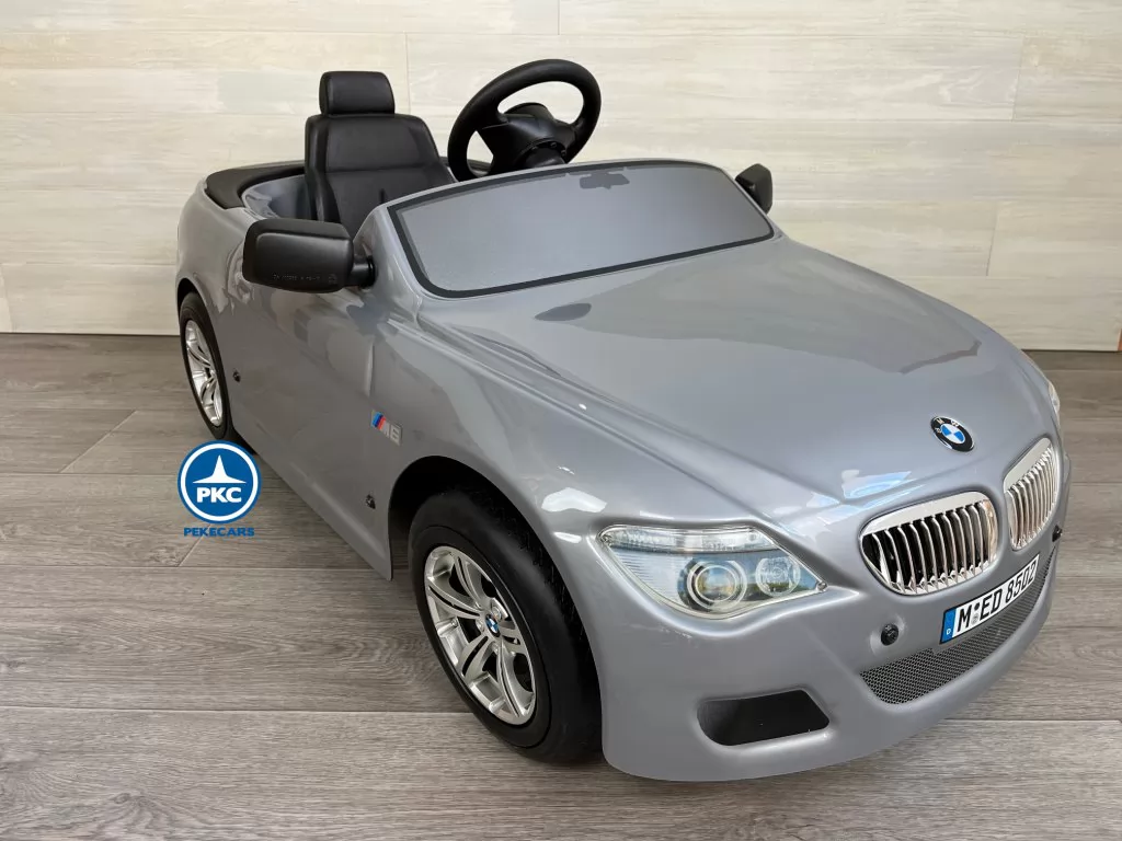BMW M6 12V Gris para niños