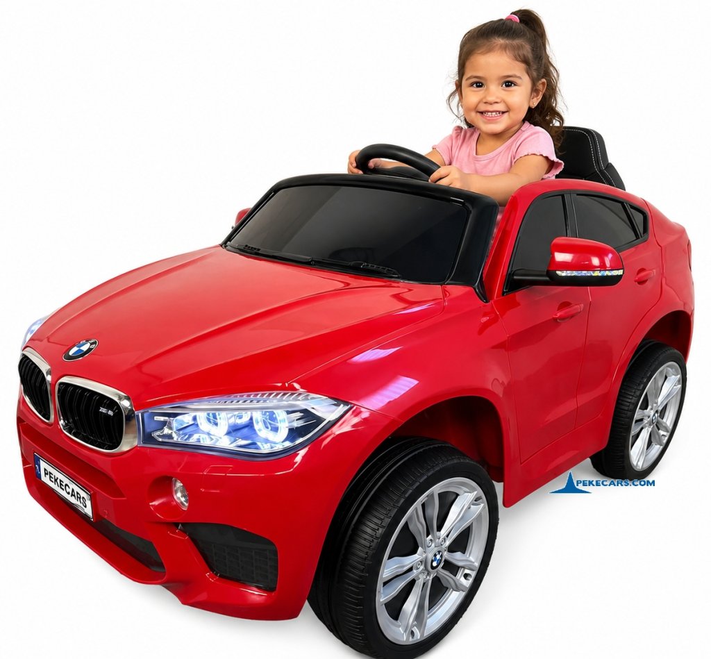 Coche electrico para niños BMW X6M Rojo vista principal