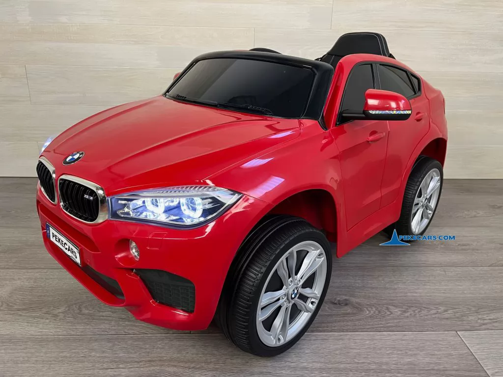Coche electrico para niños BMW X6M Rojo frontal derecha