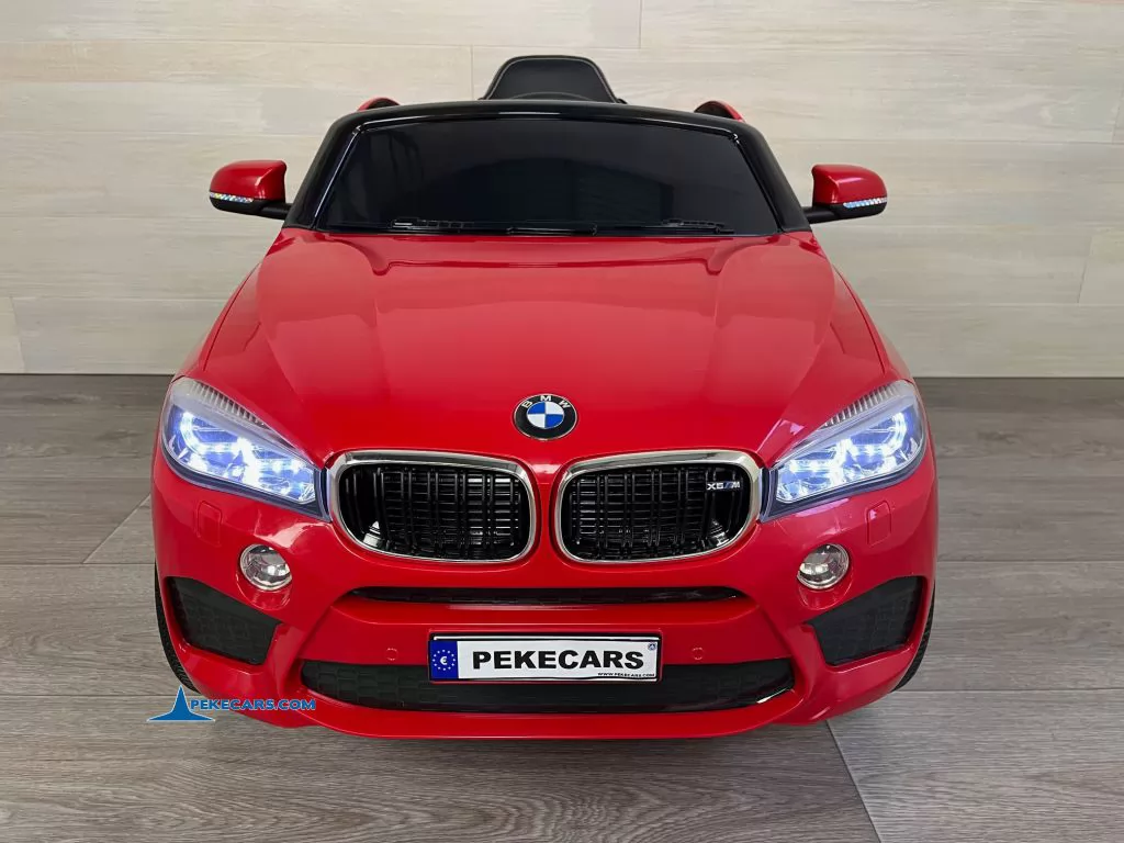 Coche electrico para niños BMW X6M Rojo vista frontal
