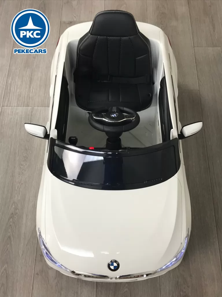 Coche electrico para niños BMW 6 GT 12V Blanco vista picada