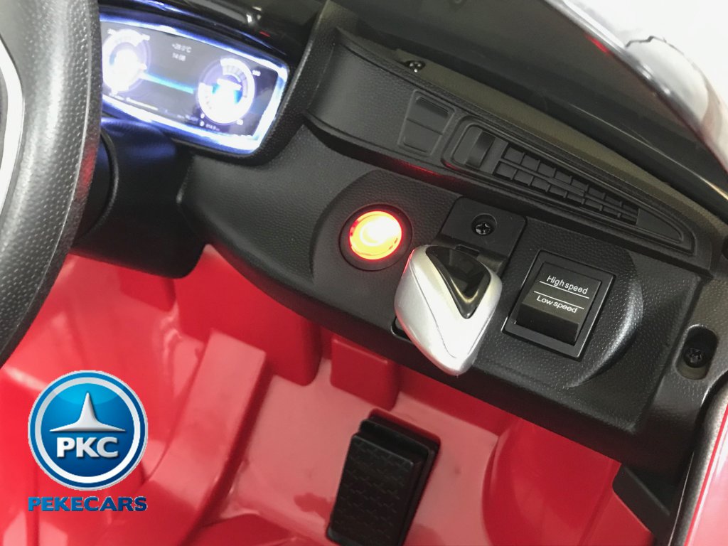 BMW I8 Coupe 12V rojo vista marchas