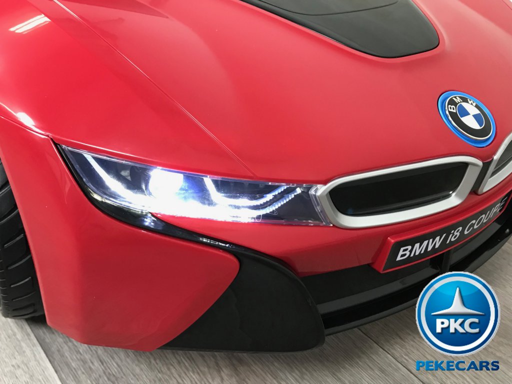 BMW I8 Coupe 12V rojo vista faro delantero