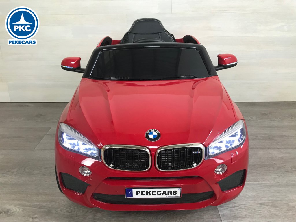 Coche electrico para niños BMW X6M Rojo metalizado vista frontal