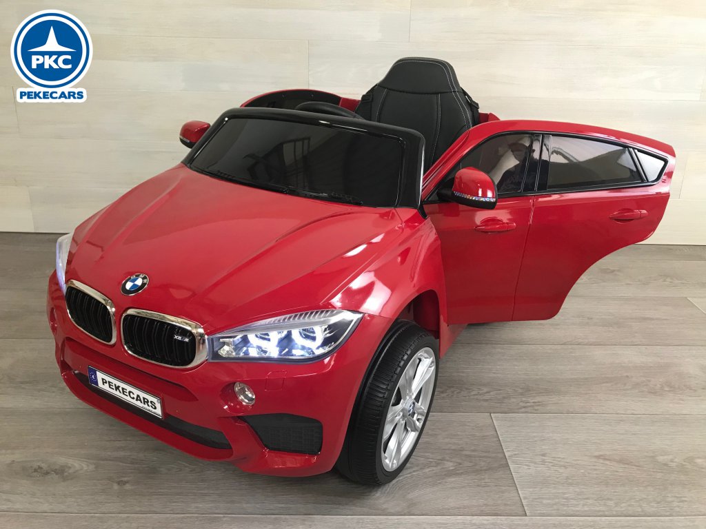 Coche electrico para niños BMW X6M Rojo metalizado vista principal