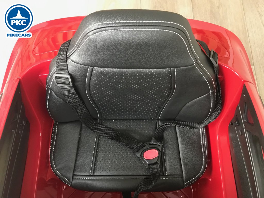 Coche electrico para niños BMW X6M Rojo metalizado vista asiento
