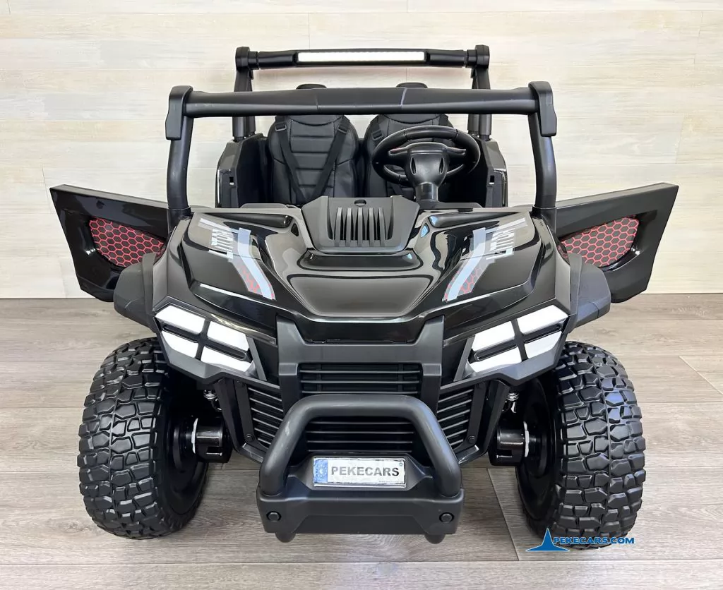 Buggy 1000R 24V Negro puertas abiertas