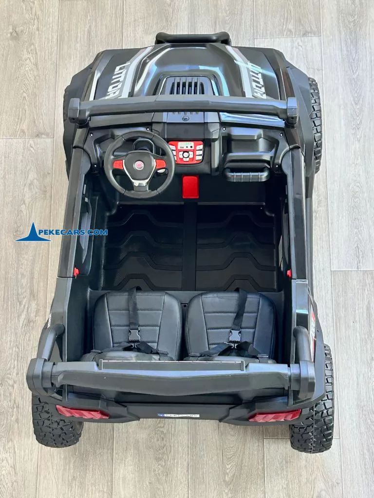 Buggy 1000R 24V Negro vista cenital