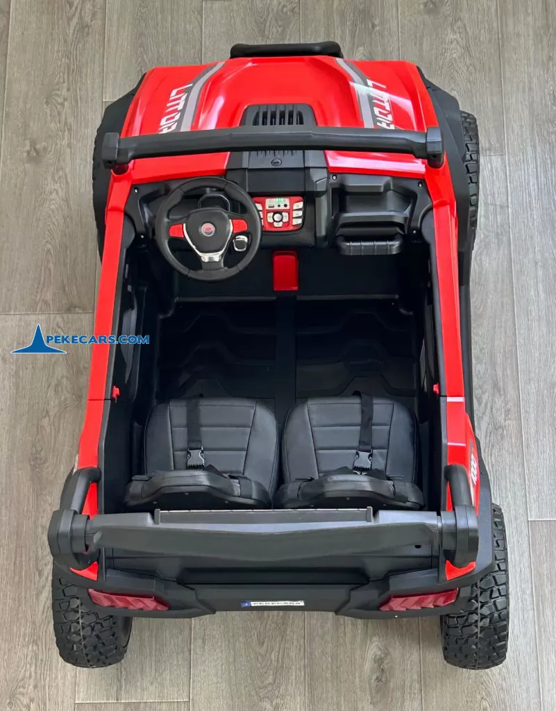Buggy 1000R 24V Rojo vista cenital