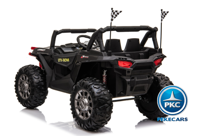 Buggy Dakar 24v Negro - vista diagonal trasera