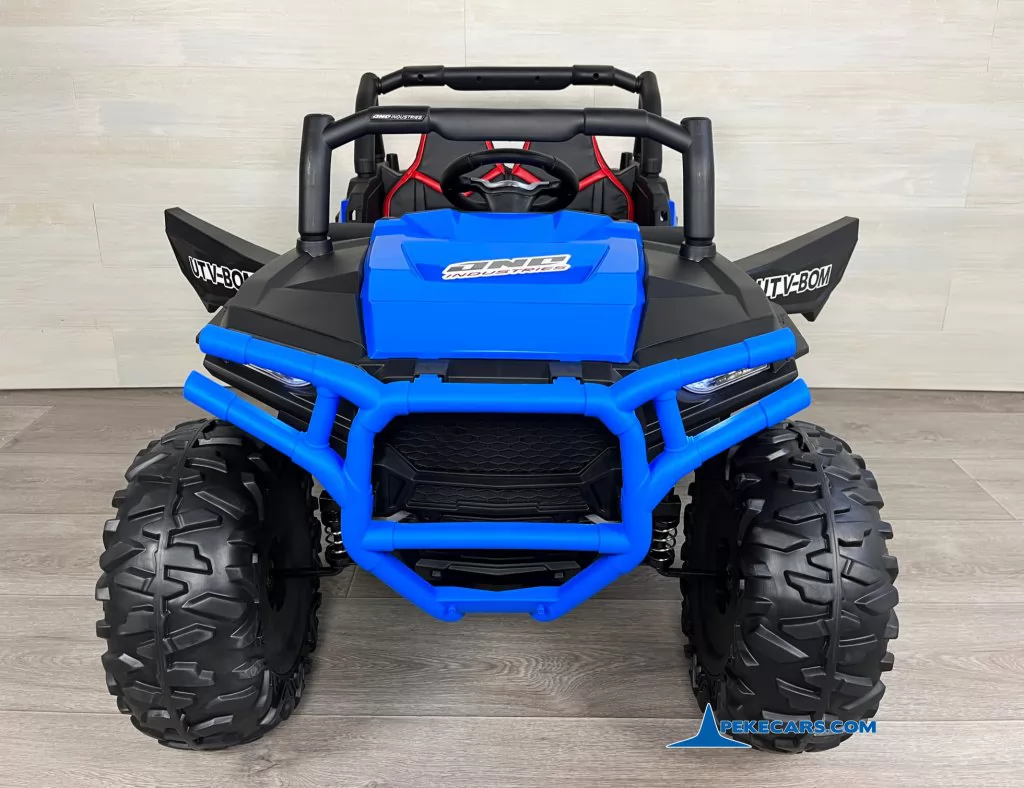 coches electricos para niños buggy dakar mp4 azul trasera
