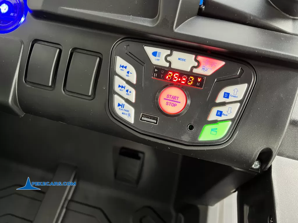 buggy dakar mp4 azul coches electricos niños panel control