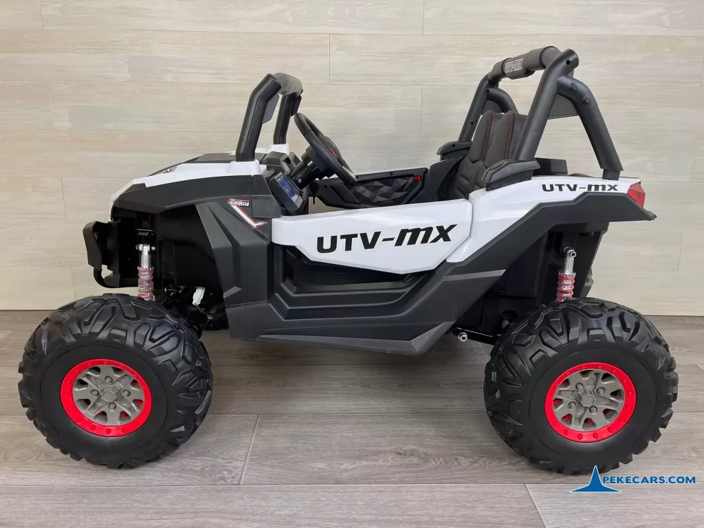 coche electrico para niños Buggy UTV 12V Blanco