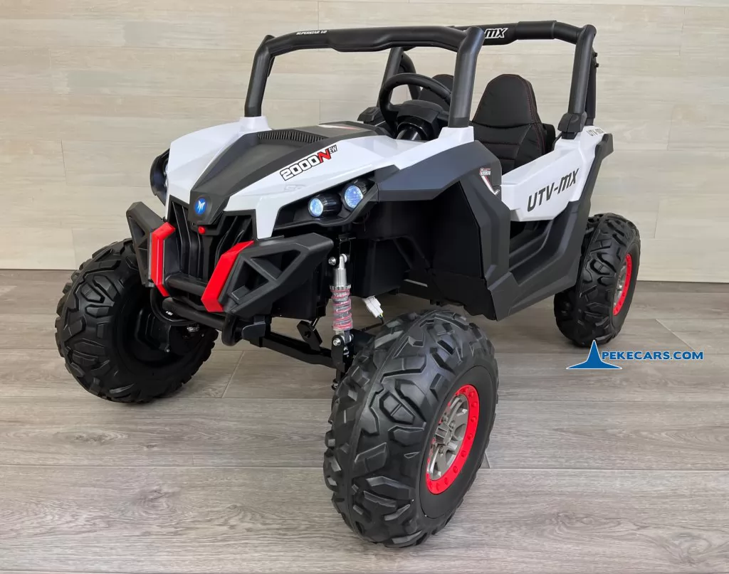coche para niños electricos Buggy UTV 12V Blanco