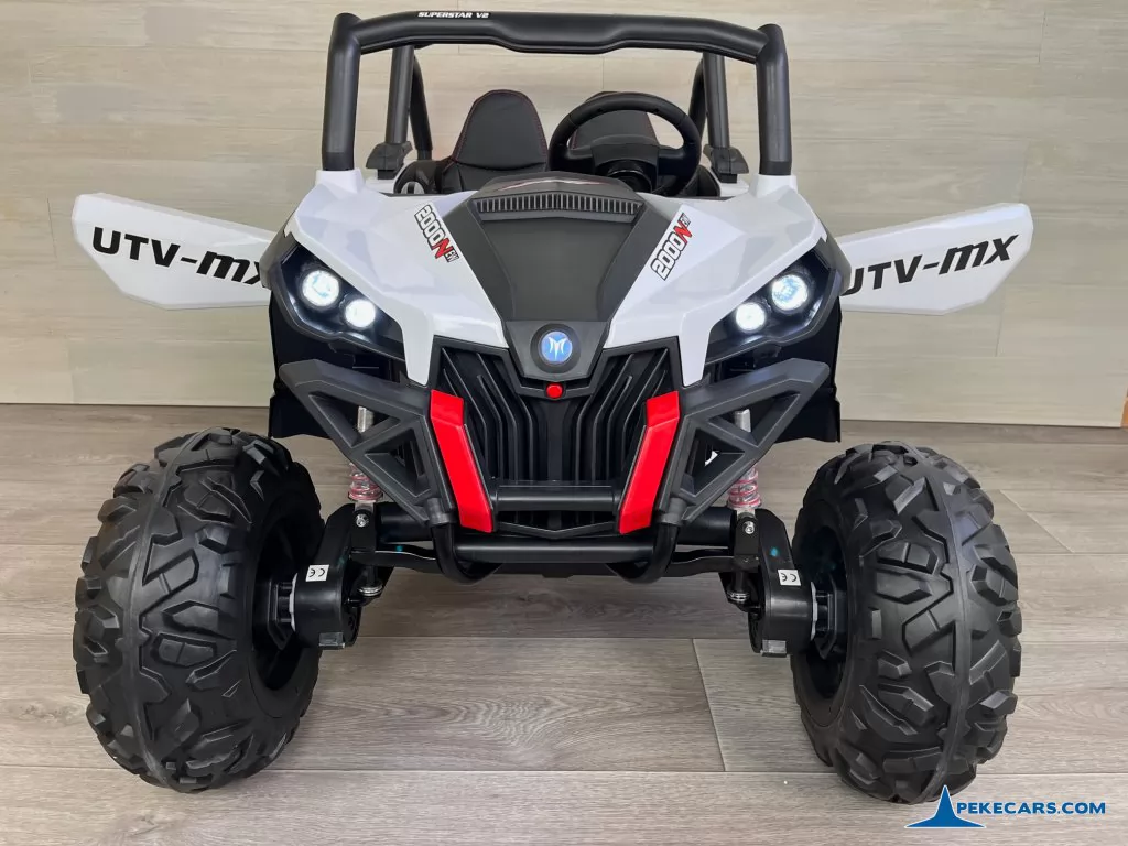 coche electrico bebe Buggy UTV 12V Blanco
