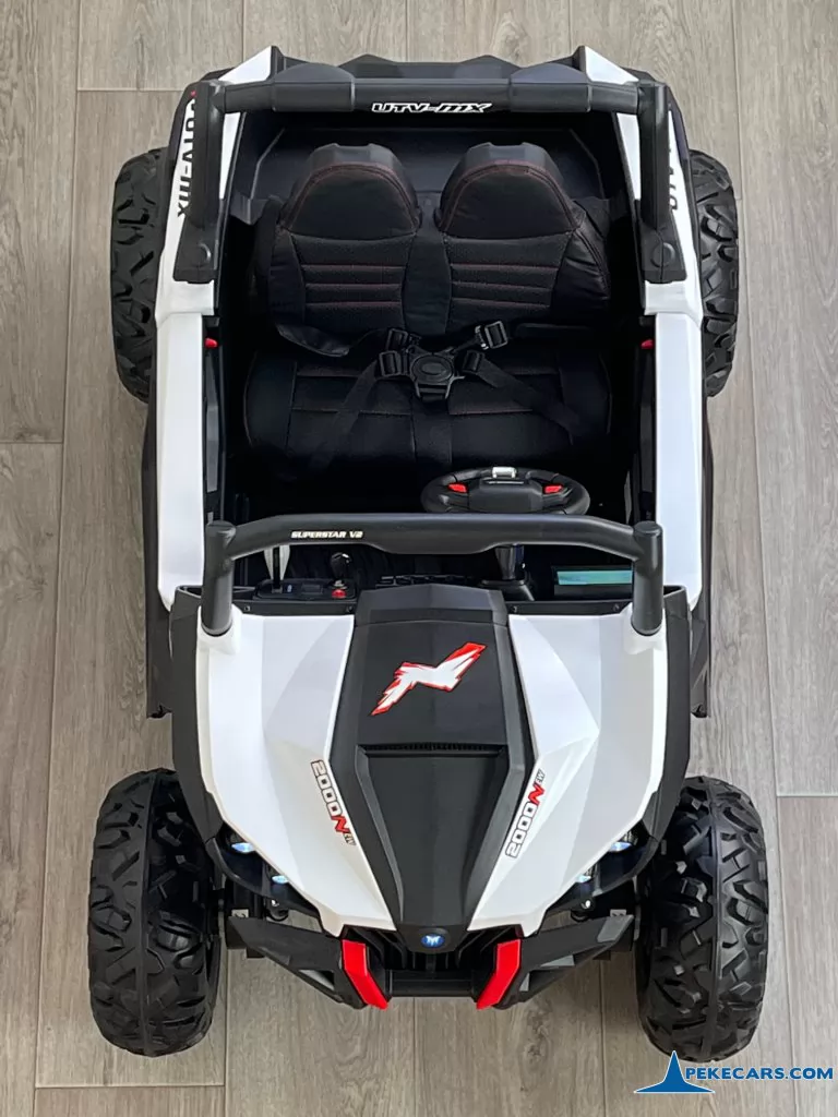 coche a bateria Buggy UTV 12V Blanco
