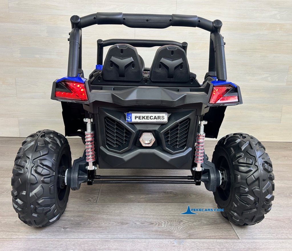 Coche electrico para niños Buggy UTV Azul 24v parte trasera