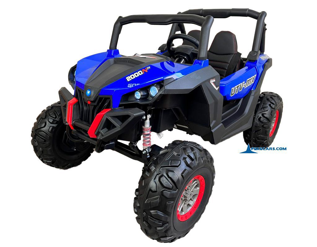 Coche electrico para niños Buggy UTV Azul vista principal