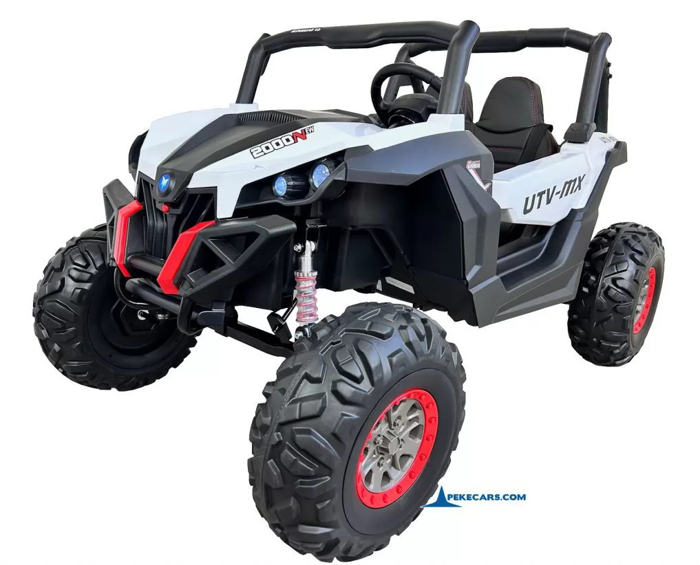 Coche electrico para niños Buggy UTV Blanco