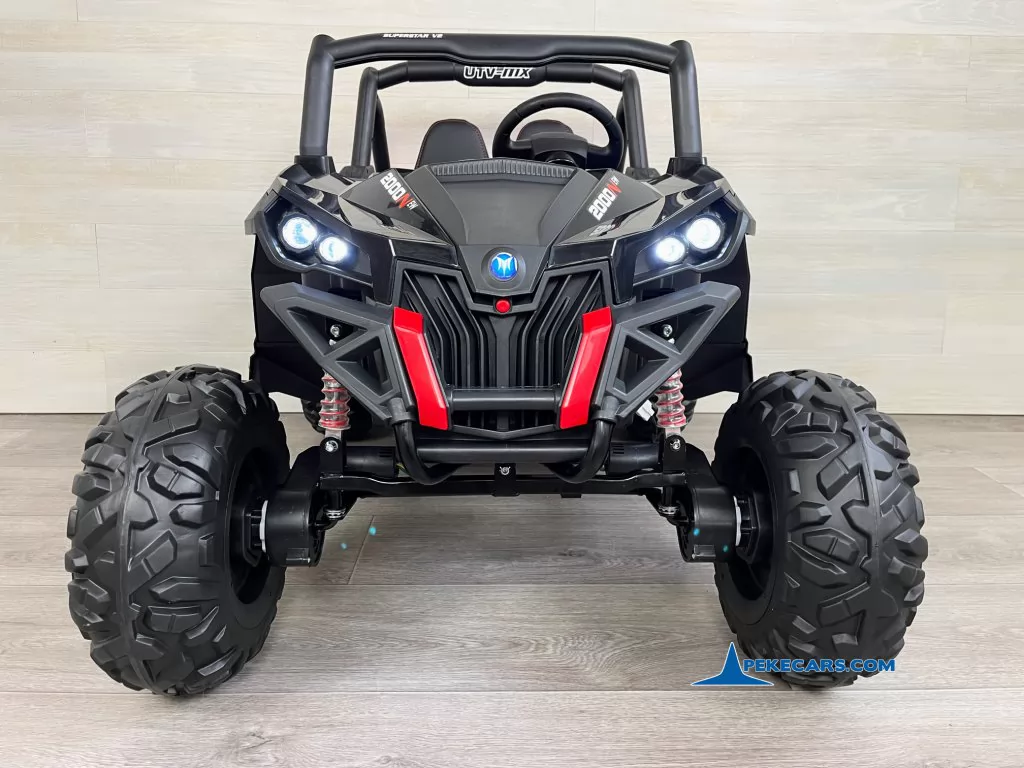 coches electricos niños buggy utv 12v mp4 negro frente