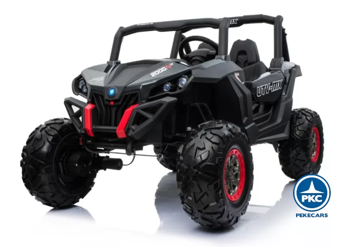 Beach Buggy UTV 4X4 MP4 24V 2 plazas negro perspectiva