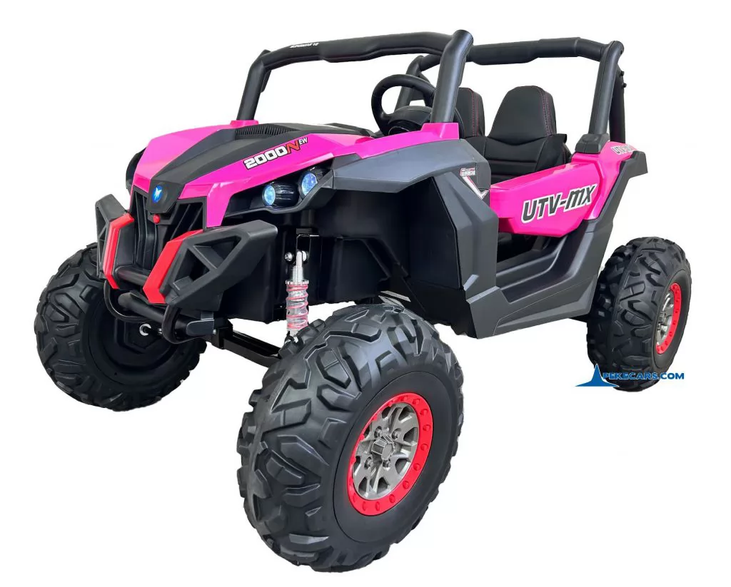 Coche electrico para niños Buggy UTV Rosa vista principal