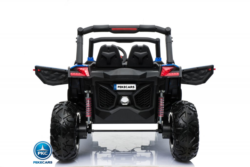 Coche electrico para niños Buggy UTV Azul Spider atrás