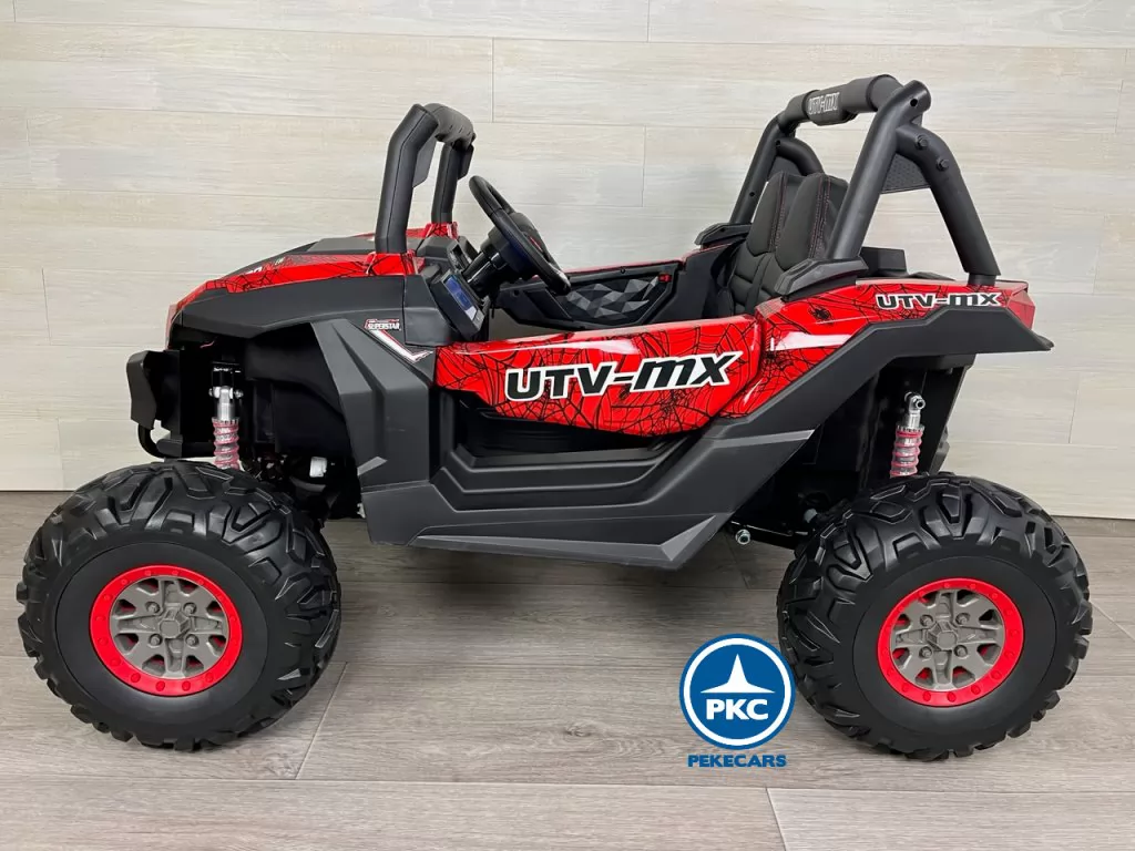 Coche electrico para niños Buggy UTV Rojo Spider con mando rc