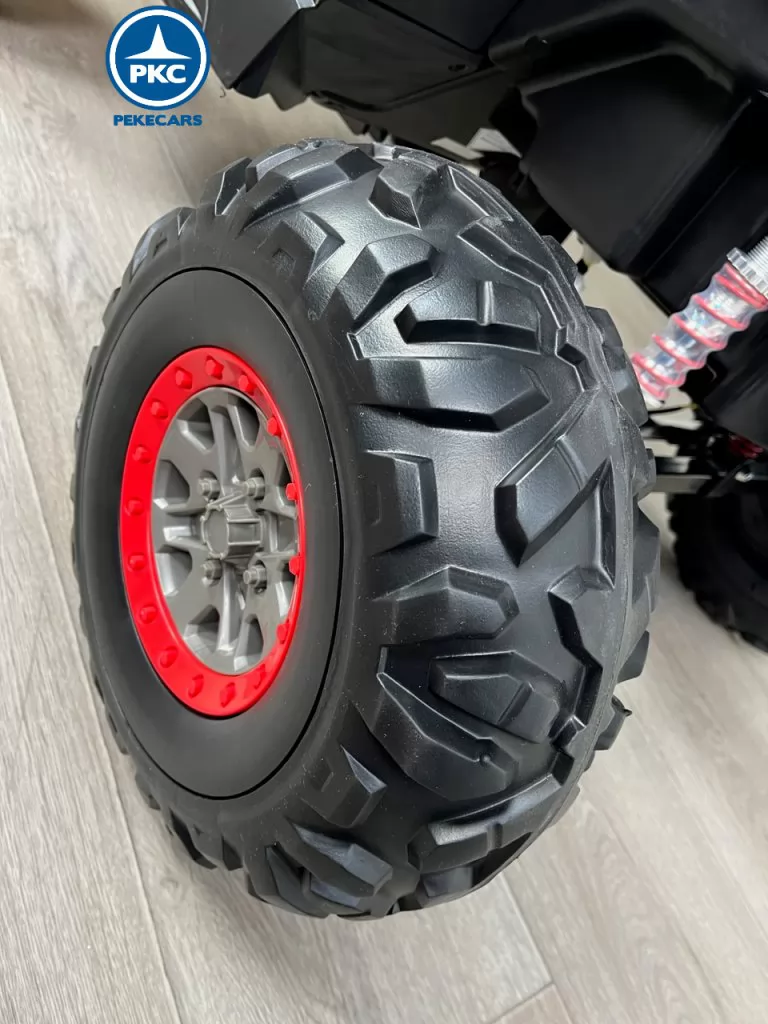 Coche electrico para niños Buggy UTV Rojo Spider rueda de caucho