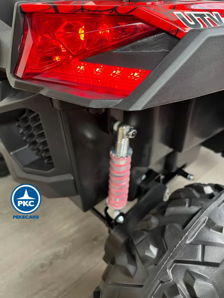 Coche electrico para niños Buggy UTV Rojo Spider suspension
