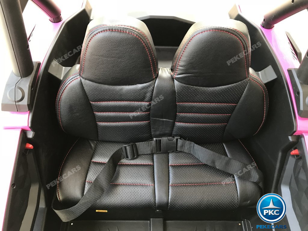 Coche electrico para niños Buggy UTV Rosa asiento