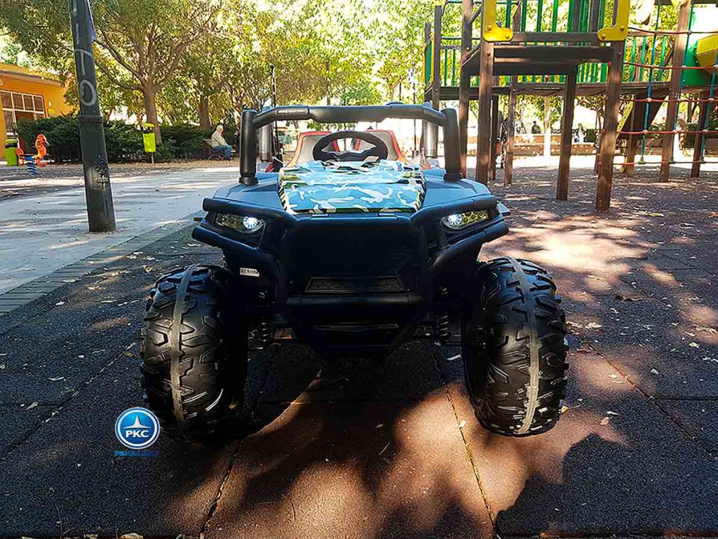 Buggy Dakar 24v Verde Camuflaje vista delantera