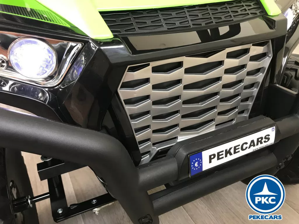 Todoterreno buggy super monster verde vista faros delanteros