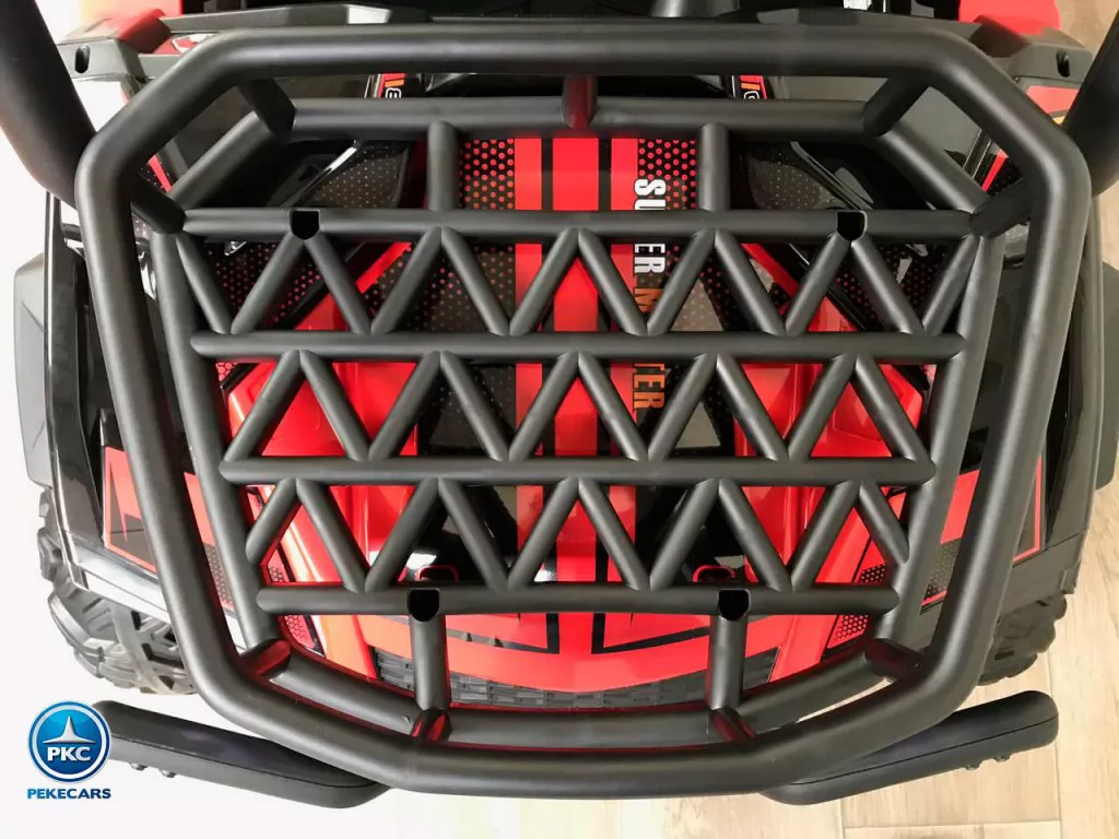 buggy super monster rojo vista maletero