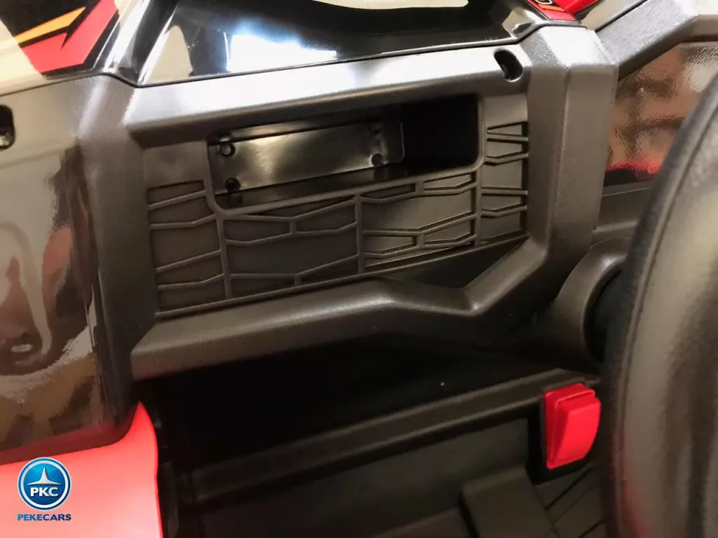 buggy super monster rojo vista panel frontal