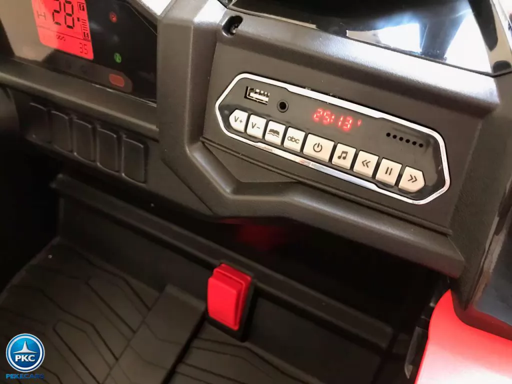 buggy super monster rojo vista panel de control