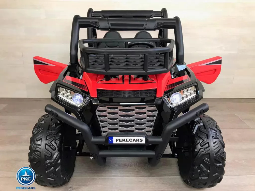 buggy super monster rojo vista de frente puertas abiertas