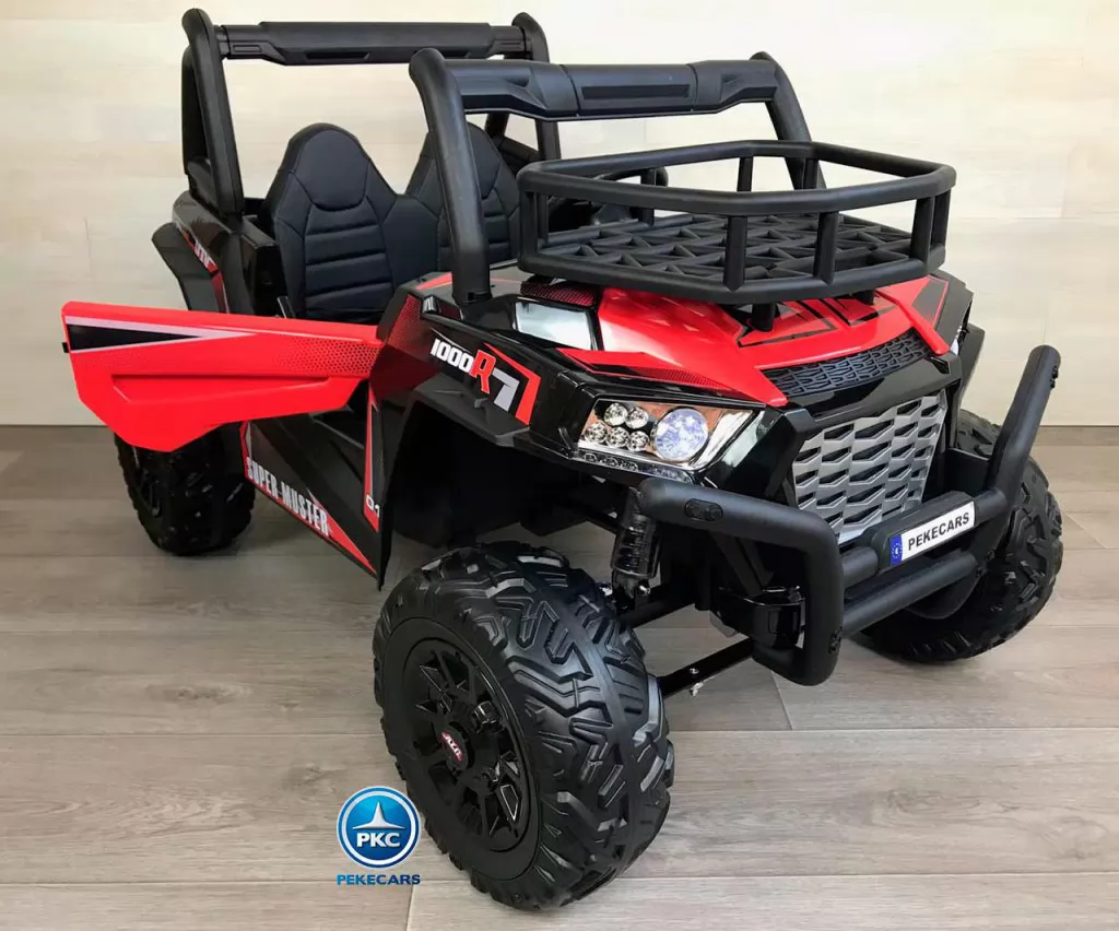 buggy super monster rojo vista lateral puertas abiertas