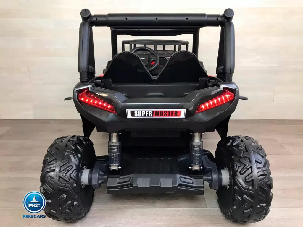 buggy super monster rojo vista trasera