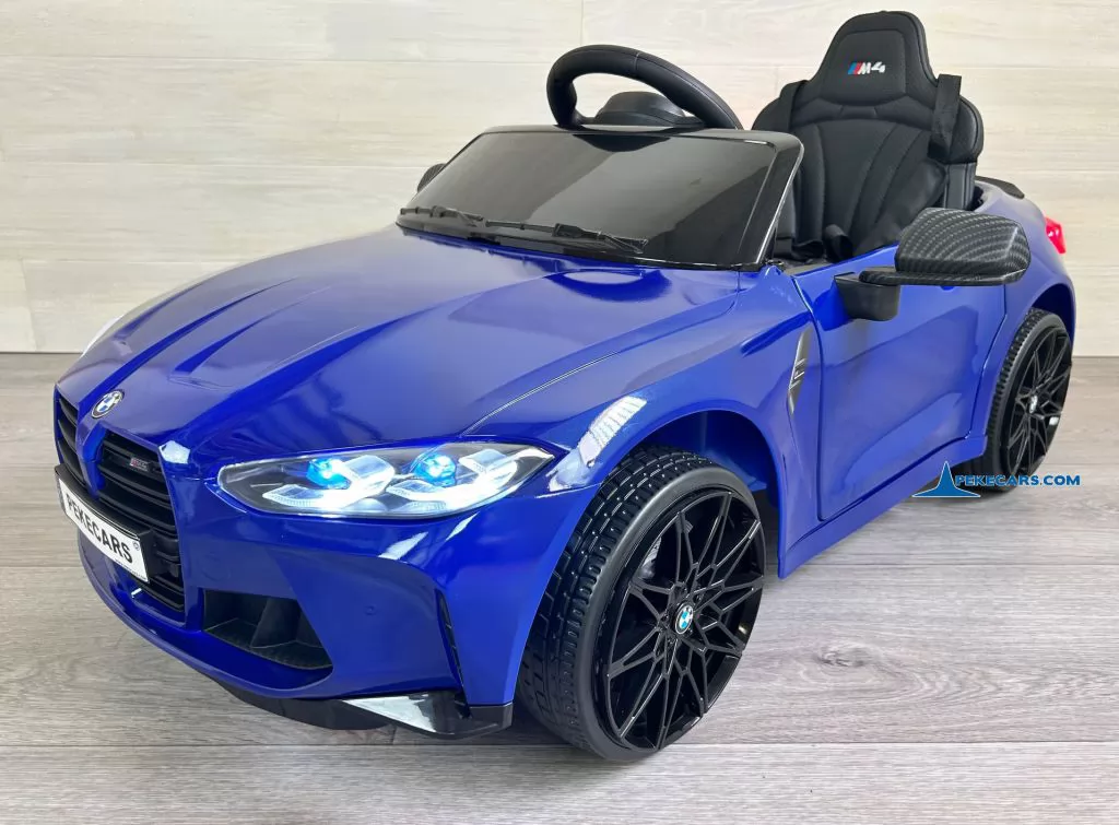 BMW M4 12V 2.4G Azul Metalizado frente derecha